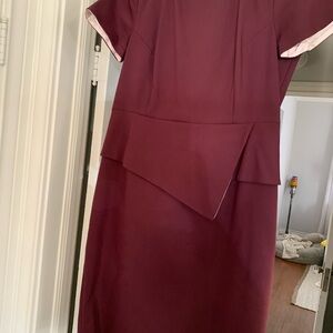 Ted Baker London Asymmetrical Plum Dress